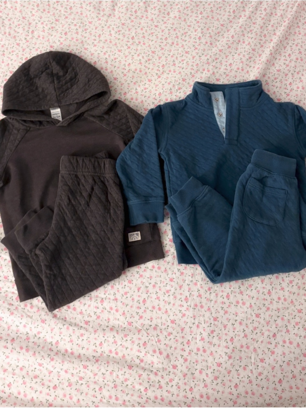 boys toddler quilted outfit sets size 3t - 2 matching 2-piece sets